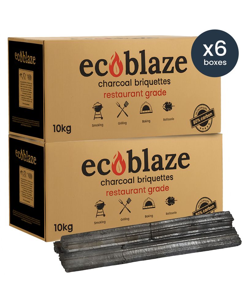 Ecoblaze Charcoal Briquettes - 6 Boxes