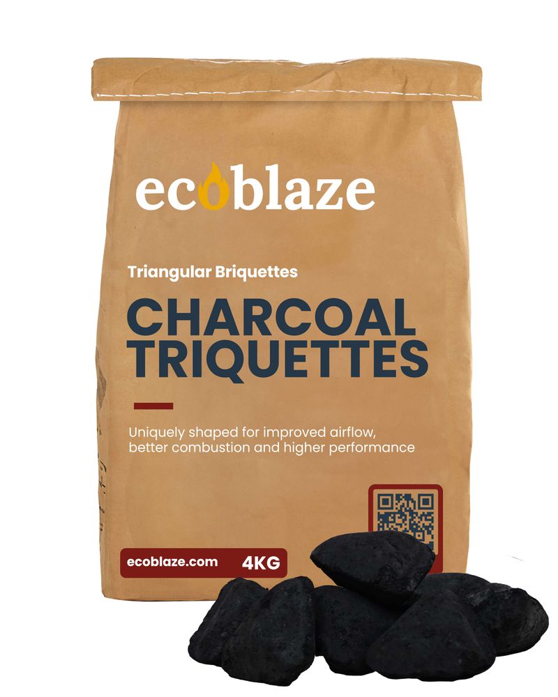 Ecoblaze Triquettes Charcoal - 1 Bag
