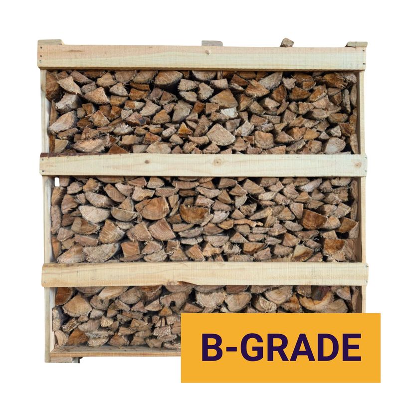 Kiln Dried Premium Hardwood Firewood Full Crate B-Grade
